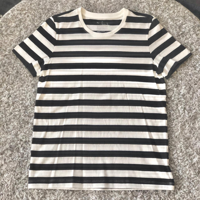 MUJI (無印良品)(ムジルシリョウヒン)のボーダーTシャツ レディースのトップス(Tシャツ(半袖/袖なし))の商品写真