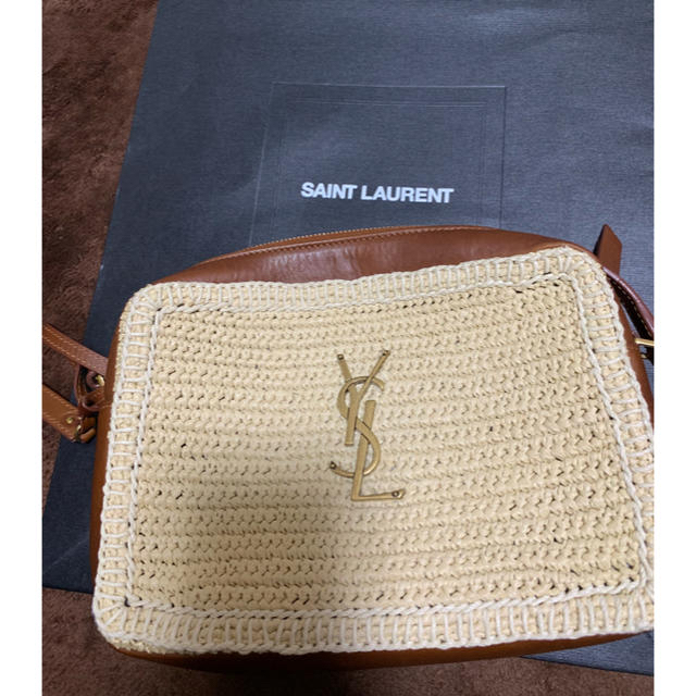 SaintLaurentの■SAINT LAURENT  ルー ラフィア  ショルダーバッグ