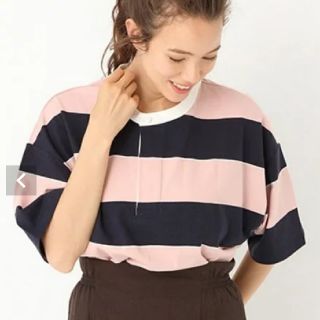 ニコアンド(niko and...)の4/12までお値下げ　ニコアンド　ラガーシャツ(Tシャツ(半袖/袖なし))