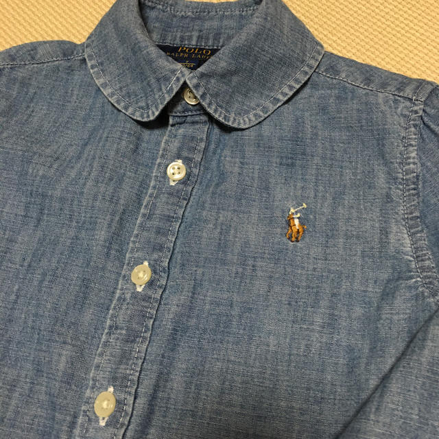 POLO RALPH LAUREN(ポロラルフローレン)のラルフローレン☆シャツ130cm キッズ/ベビー/マタニティのキッズ服女の子用(90cm~)(Tシャツ/カットソー)の商品写真