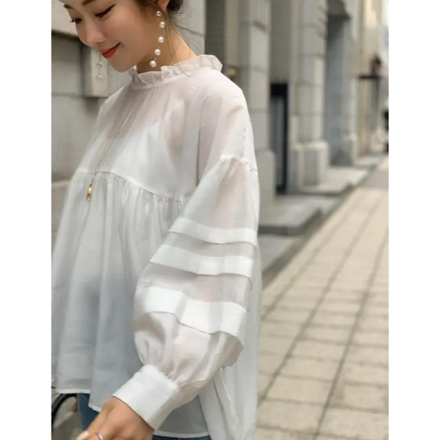 hyeon ヘヨン　sheer cloudy blouse ブラウス 1