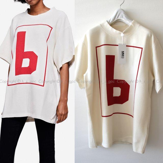 Maison Martin Margiela - MM6 '6'ロゴ プリント Tシャツ カットソー ...