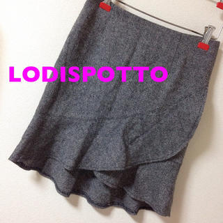 ロディスポット(LODISPOTTO)のロディスポット♡ツイードフリルスカート(ミニスカート)