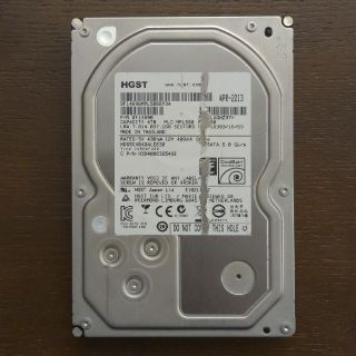 ヒタチ(日立)のHGST 3.5インチ 4TB HDD(PCパーツ)