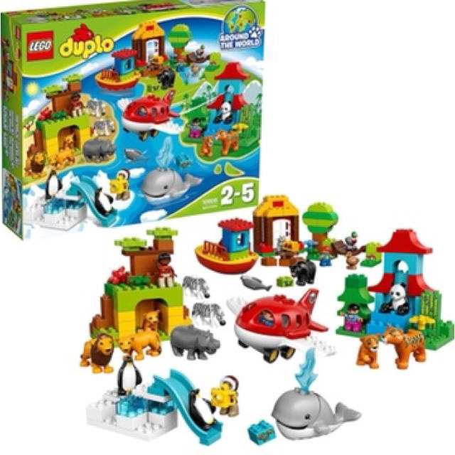 Lego(レゴ)のLEGO デュプロ 世界のどうぶつ“世界一周セット キッズ/ベビー/マタニティのおもちゃ(知育玩具)の商品写真