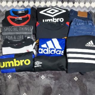 アディダス(adidas)のadidas・umbro等スポーツブランド男の子用まとめ売り12着☆120130(Tシャツ/カットソー)