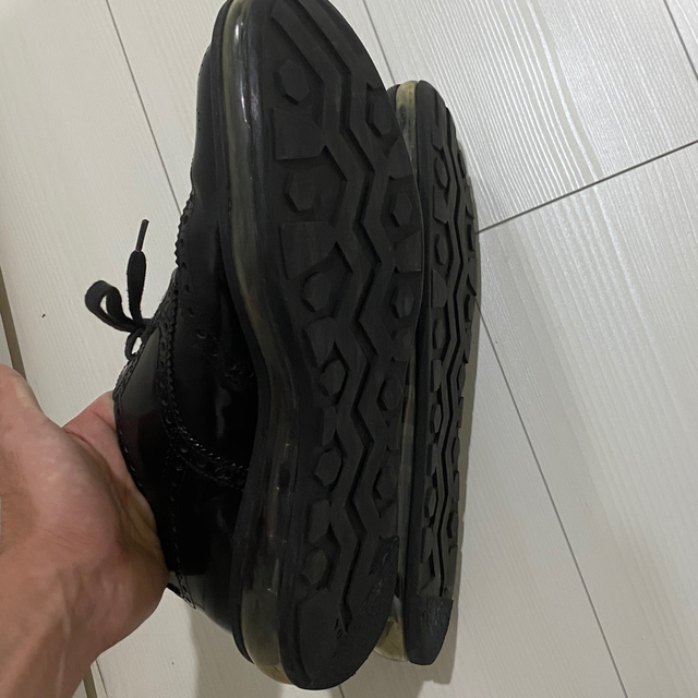 PRADA プラダ エアソールメダリオンレザーシューズ ブラック 25.5cm