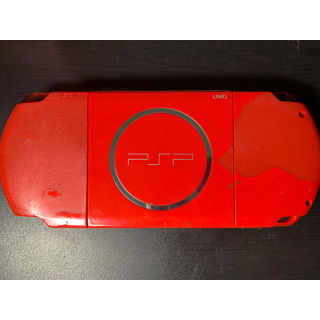 PlayStation Portable(プレイステーションポータブル)のPSP BLACK/RED (PSP-3000 XBR) エンタメ/ホビーのゲームソフト/ゲーム機本体(家庭用ゲーム機本体)の商品写真