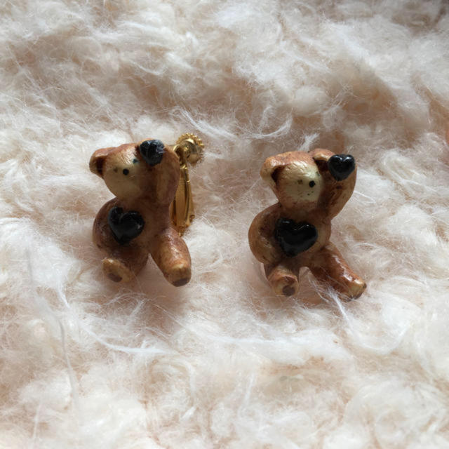 Lochie(ロキエ)の🔻vintage  bear  earring レディースのアクセサリー(イヤリング)の商品写真