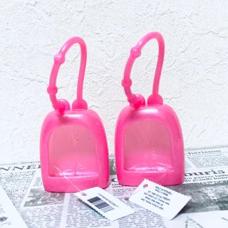 バスアンドボディーワークス(Bath & Body Works)のハンド除菌ジェル用　ホルダー 2個セット　ピンク×2(日用品/生活雑貨)