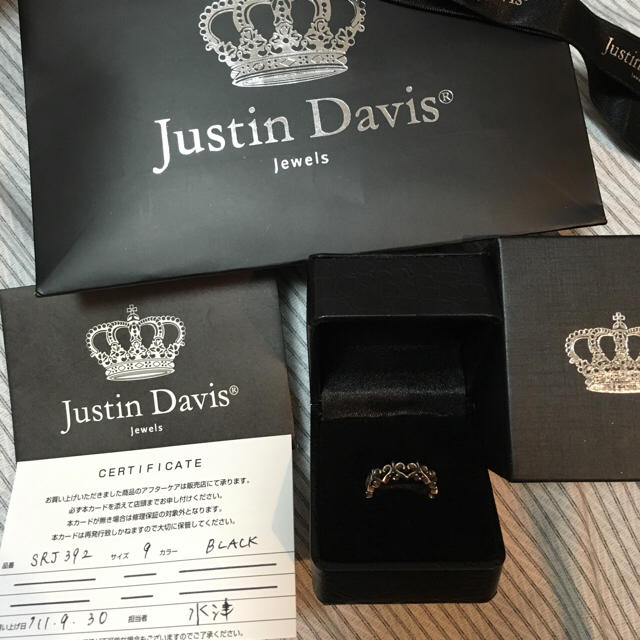 最も  Justin ハート リング ジャスティンデイビス - Davis リング(指輪)
