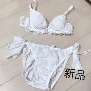 シフォン上下セット B65(ブラ&ショーツセット)