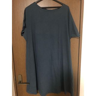 ムジルシリョウヒン(MUJI (無印良品))の【のん様専用】無印良品　Aライン　Tシャツワンピース(ひざ丈ワンピース)