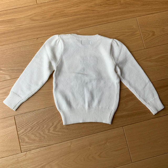 POLO RALPH LAUREN(ポロラルフローレン)の【新品】ポロラルフローレン　セーター　ニット　ポロ　ベア　ポロベア　白 キッズ/ベビー/マタニティのキッズ服女の子用(90cm~)(ニット)の商品写真