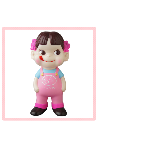 不二家ソフビコレクション ペコちゃん(ピンクオーバーオール) 限定