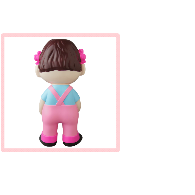 不二家 - 不二家ソフビコレクション ペコちゃん ピンクオーバーオール MEDICOM TOY OFFICIAL BLOG（メディコム・トイ オフィシャル