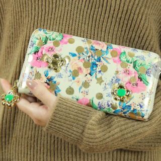 ツモリチサト(TSUMORI CHISATO)のツモリチサト ドットフラワーネコ 長財布(財布)