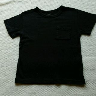 ムジルシリョウヒン(MUJI (無印良品))の無印良品の黒Tシャツ  100(Tシャツ/カットソー)