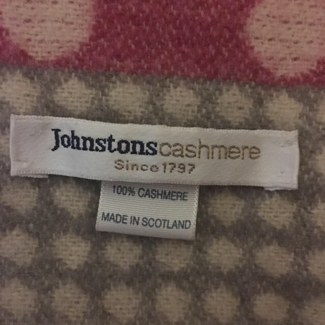 Johnstons(ジョンストンズ)のレア♡Johnstonsカシミヤマフラー レディースのファッション小物(マフラー/ショール)の商品写真