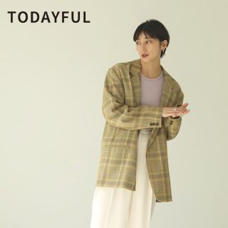 トゥデイフル(TODAYFUL)のチェックオーバージャケット(テーラードジャケット)