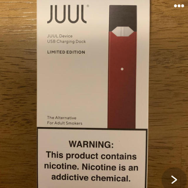 JUUL 数量限定カラー　刻印入り　赤　電子タバコ