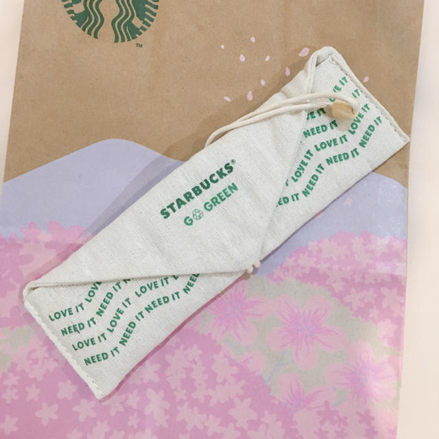 Starbucks Coffee(スターバックスコーヒー)の新品 Starbuck🍽携帯用スプーンフォークセット インテリア/住まい/日用品のキッチン/食器(タンブラー)の商品写真