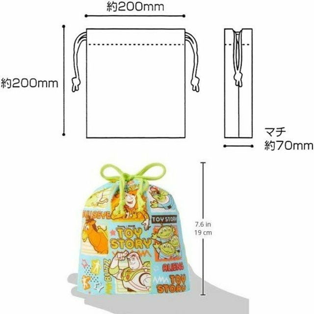 トイ・ストーリー 巾着 & ポケットポーチ エンタメ/ホビーのおもちゃ/ぬいぐるみ(キャラクターグッズ)の商品写真