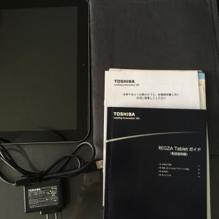 トウシバ(東芝)のREGZA tablet本体説明書充電コード(タブレット)