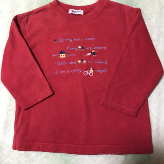 ファミリア(familiar)のファミリア　100 長袖　赤　トレーナー(Tシャツ/カットソー)