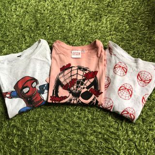 マーベル(MARVEL)のスパイダーマン　Tシャツ　3枚セット　130(Tシャツ/カットソー)