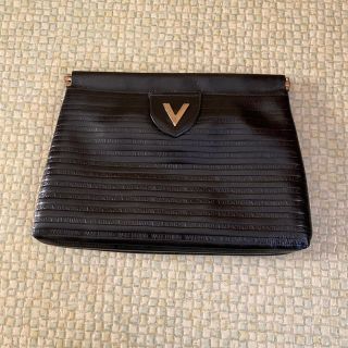 ヴァレンティノ(VALENTINO)の値下げ❗️バレンチノ　クラッチバッグ　黒(クラッチバッグ)