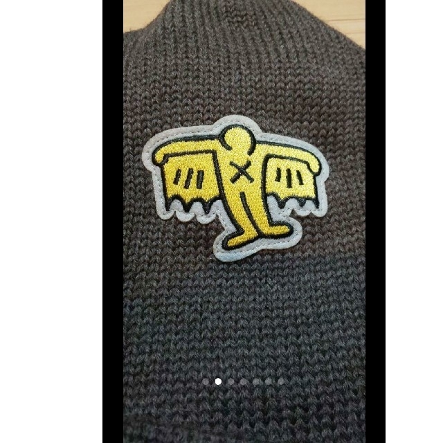 NEW ERA(ニューエラー)の二点セット ニット帽 keith haring カーキブラウン  CA4LA メンズの帽子(ニット帽/ビーニー)の商品写真