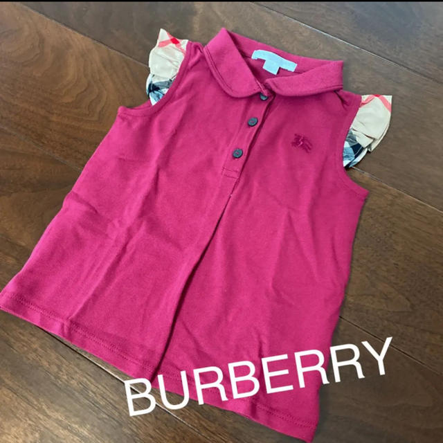 BURBERRY(バーバリー)の試着のみの未使用☆ バーバリーチルドレン　トップス キッズ/ベビー/マタニティのキッズ服女の子用(90cm~)(Tシャツ/カットソー)の商品写真