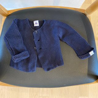 プチバトー(PETIT BATEAU)のプチバトー　コットンニットカーディガン　24M(カーディガン/ボレロ)