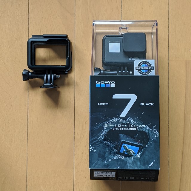 GoPro HERO7 BLACK 美品(社外フレーム、フィルム付) GoPro HERO7 BLACK 美品(社外フレーム、フィルム付)
