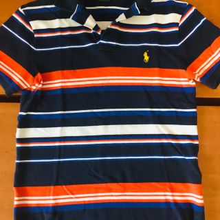 ポロラルフローレン(POLO RALPH LAUREN)の美品♪ ポロラルフローレン マルチストライプ ポロシャツ ボーイズ(Tシャツ/カットソー)