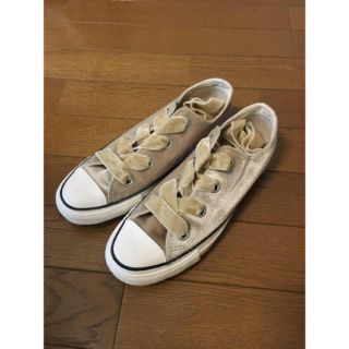 コンバース(CONVERSE)のCONVERSE★スニーカー　ベロア(ベージュ)(スニーカー)