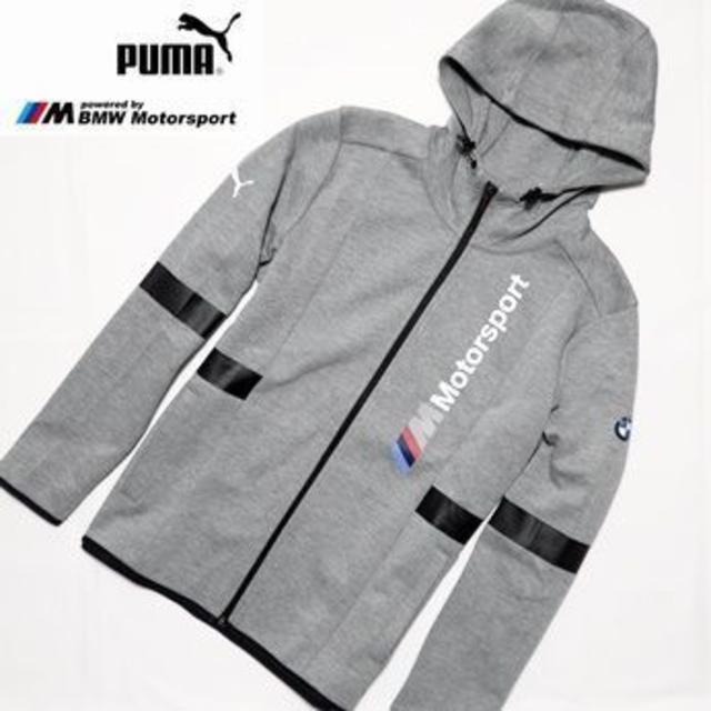 新品 PUMA×BMW フーデッドジャケット グレー Mサイズ(US M)