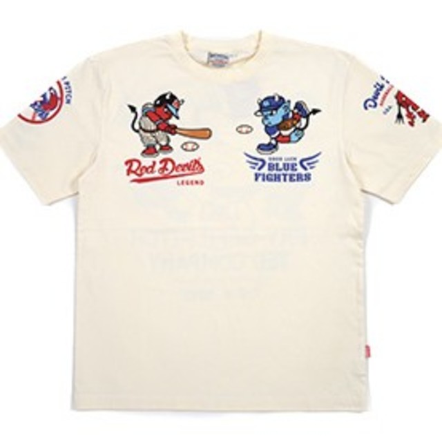TEDMAN(テッドマン)のﾃｯﾄﾞﾏﾝ/Tｼｬﾂ/白/tdss-510/ｶﾐﾅﾘﾓｰﾀｰｽ メンズのトップス(Tシャツ/カットソー(半袖/袖なし))の商品写真