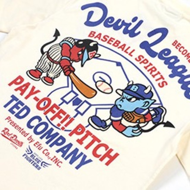 TEDMAN(テッドマン)のﾃｯﾄﾞﾏﾝ/Tｼｬﾂ/白/tdss-510/ｶﾐﾅﾘﾓｰﾀｰｽ メンズのトップス(Tシャツ/カットソー(半袖/袖なし))の商品写真