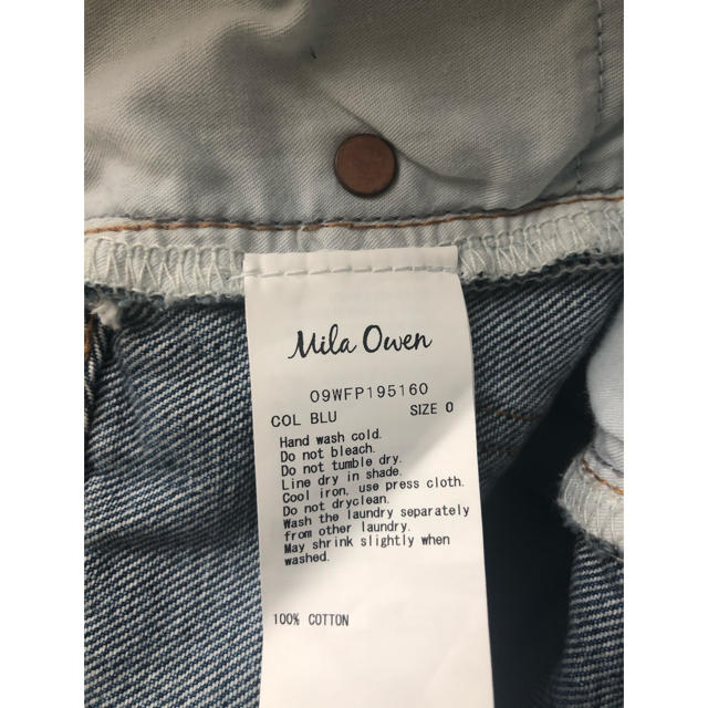 Mila Owen(ミラオーウェン)のMila Owen Denim★新品★完売ブルー レディースのパンツ(デニム/ジーンズ)の商品写真