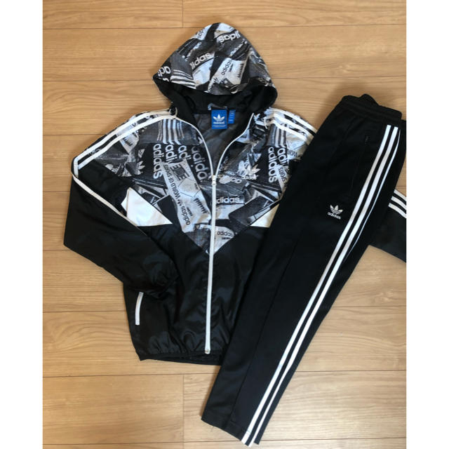 adidas★上下セット　ナイロンジャケット　パンツ