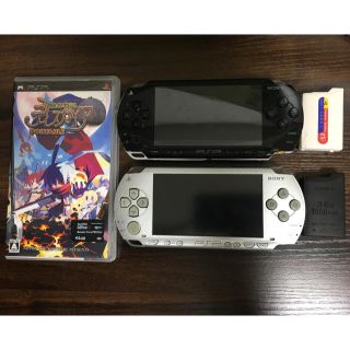 プレイステーションポータブル(PlayStation Portable)のPSP1000＋ディスガイア(携帯用ゲームソフト)