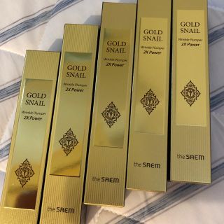 ザセム(the saem)のGold snail wrinkle plumper 2X power 5本(美容液)