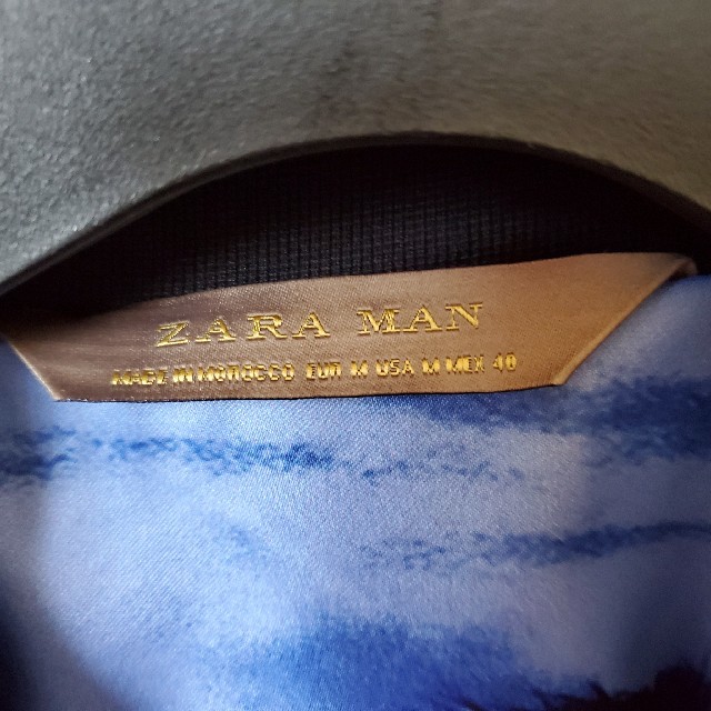 ZARA(ザラ)の希少 ZARA MAN パームツリー 柄 ボンバージャケット 40 M  メンズ メンズのジャケット/アウター(スカジャン)の商品写真