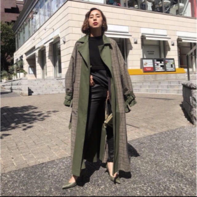 堅実な究極の Ameri vintage リバーシブルトレンチ superior-quality