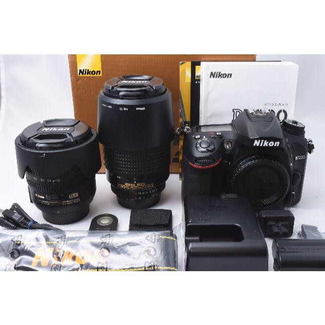 ★美品★ Nikon D7200 ダブルレンズセットスマホ/家電/カメラ