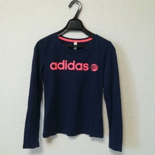 アディダス(adidas)のアディダス　ロンT　ロングTシャツ　ネイビー(Tシャツ(長袖/七分))