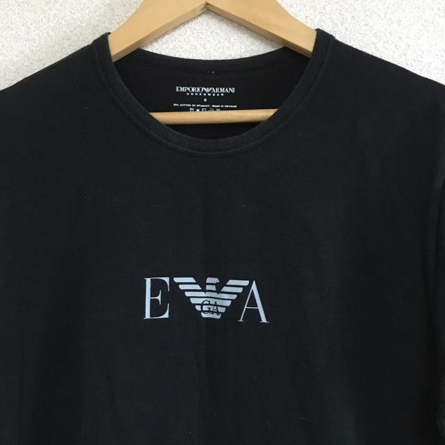 Emporio Armani(エンポリオアルマーニ)のEMPORIO ARMANI エンポリオアルマーニ Tシャツ メンズ 黒 メンズのトップス(Tシャツ/カットソー(半袖/袖なし))の商品写真