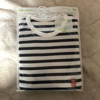 ユニクロ(UNIQLO)のユニクロ  ベビーカー  ボーダー  ロンT(Tシャツ/カットソー)